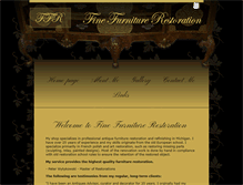 Tablet Screenshot of furniturerestorationofmichigan.com